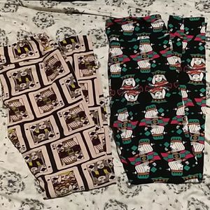2 Pair Lularoe leggings OS